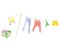 Clothesline Wall Stencil | 1243 by Designer Stencils | Outdoor Stencils | Reusable Art Craft Stencils for Painting on Walls, Canvas, Wood | Reusable Plastic Paint Stencil for Home Makeover | Easy to Use & Clean Art Stencil
